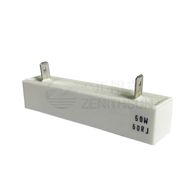 50W 60Ohm 비 가연성 저항기 세라믹 시멘트 감싸여진 전원